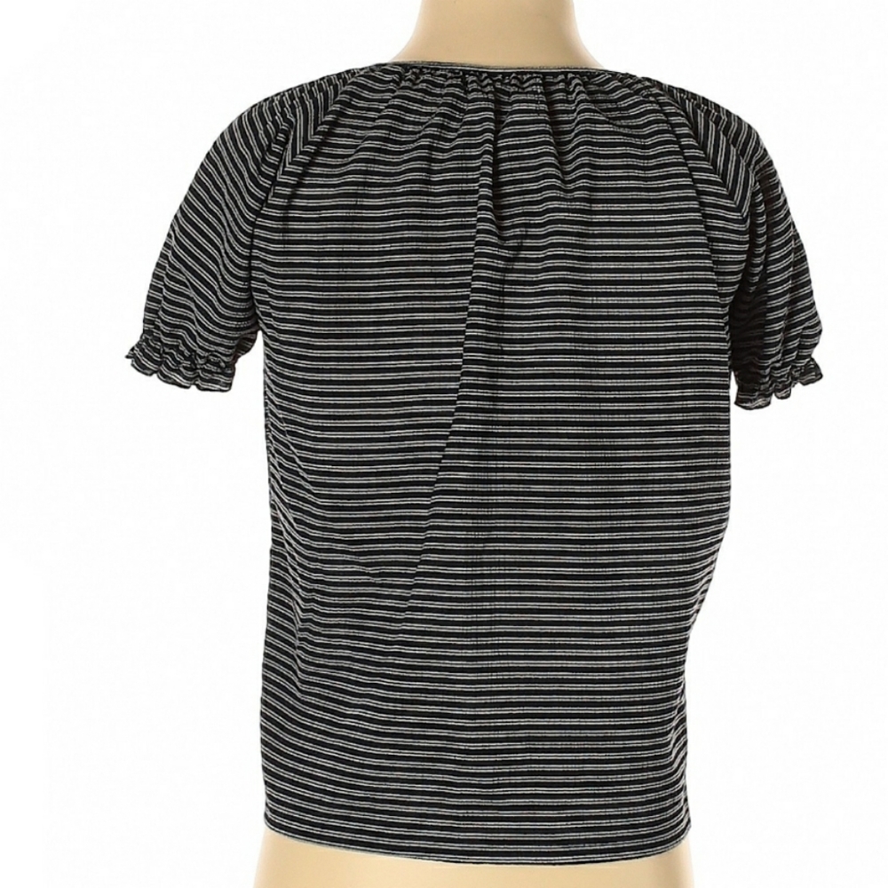 Texture & Thread Navy & White Striped Top - Picture 2 of 3